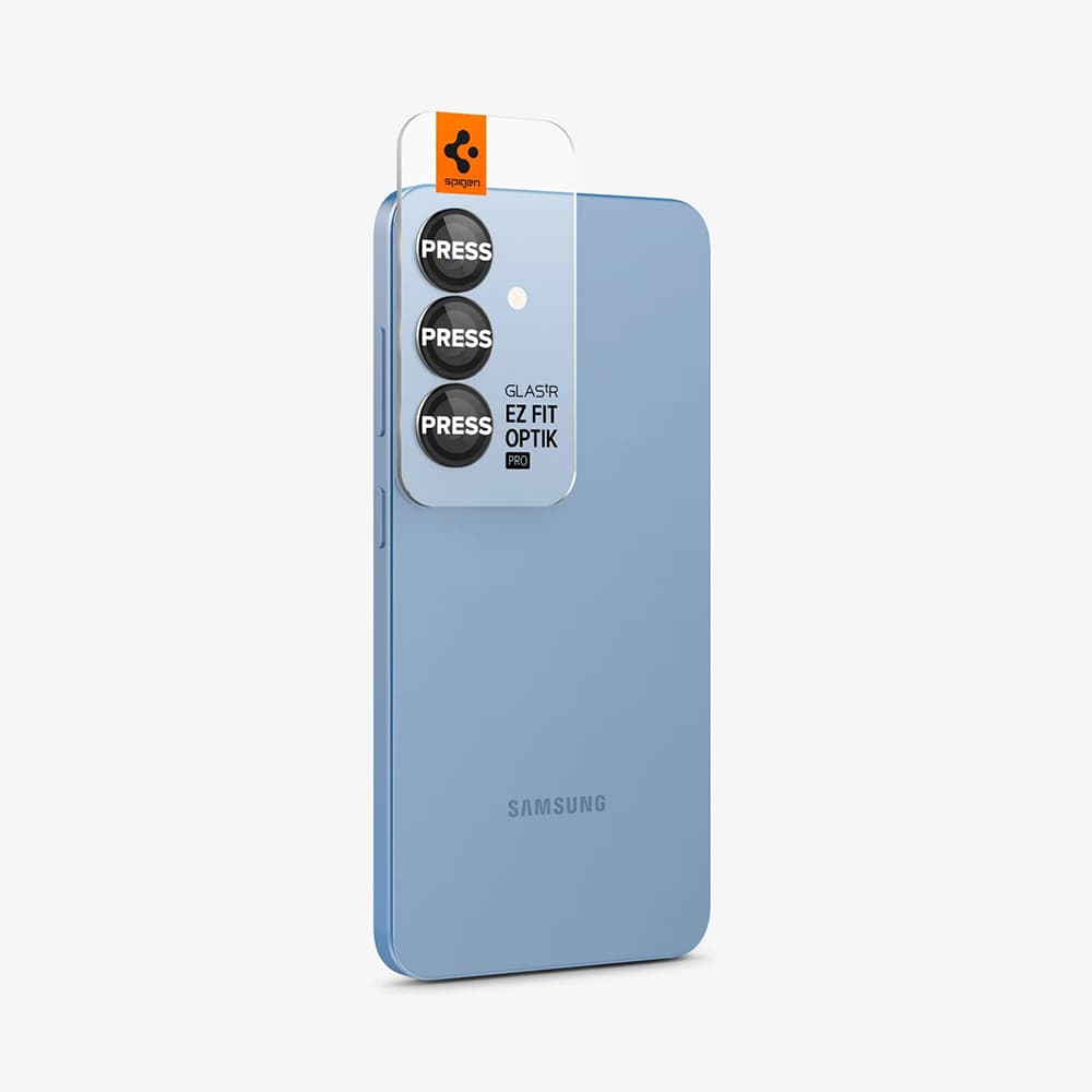 Spigen Optik.tR EZ Fit Pro sklo na kameru (2 ks) Samsung Galaxy S25 černá - náhled 3