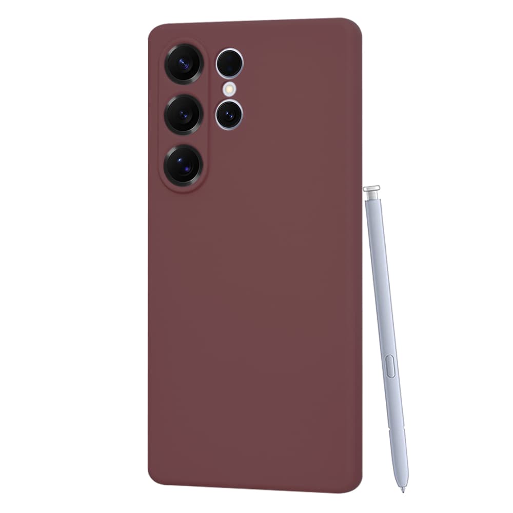 Techsuit SoftFlex pro Samsung Galaxy S25 Ultra švestkově červená - náhled 3