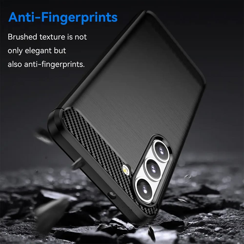 Techsuit Karbon Silikon Samsung Galaxy S23 Plus Černý - náhled 3