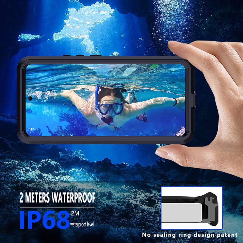 ShellBox Vodotěsné pouzdro IP68 Xiaomi Redmi Note 14 Pro 5G Poco X7 černé - náhled 3
