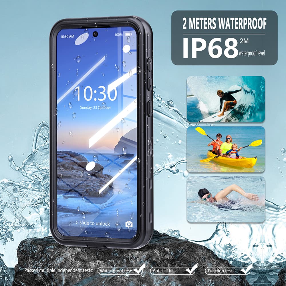 Vodotěsné pouzdro IP68 ShellBox Samsung Galaxy A36 5G černé - náhled 3