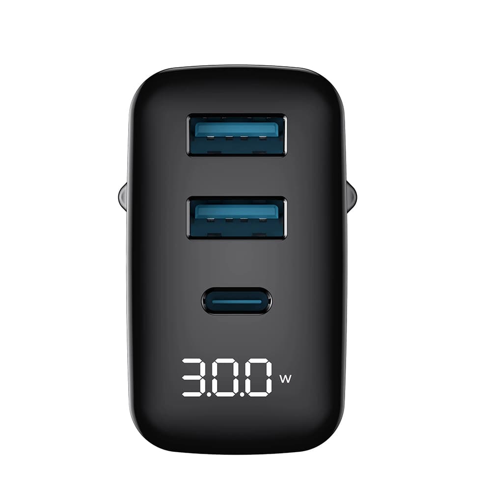 Havit Wall Charger UCLE001 EU 2x USB Type-C 30W GaN Technology černá - náhled 3