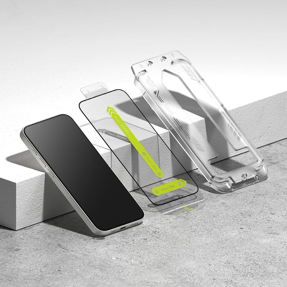 Ringke Easy Slide tvrzené sklo 2 kusy iPhone 16e černé - náhled 3