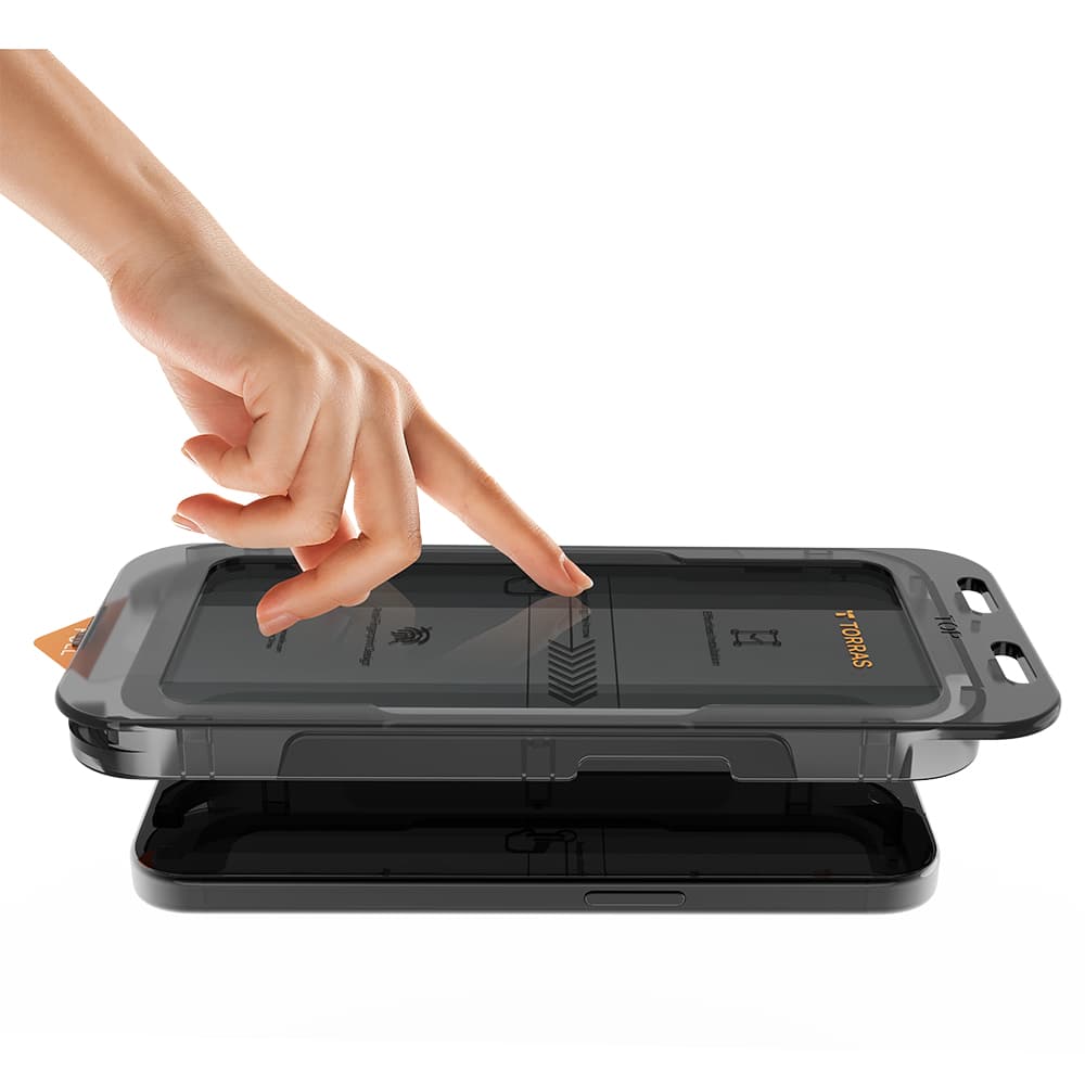 Torras GlassGo Install Master Privacy pro iPhone 16 Pro černý - náhled 3