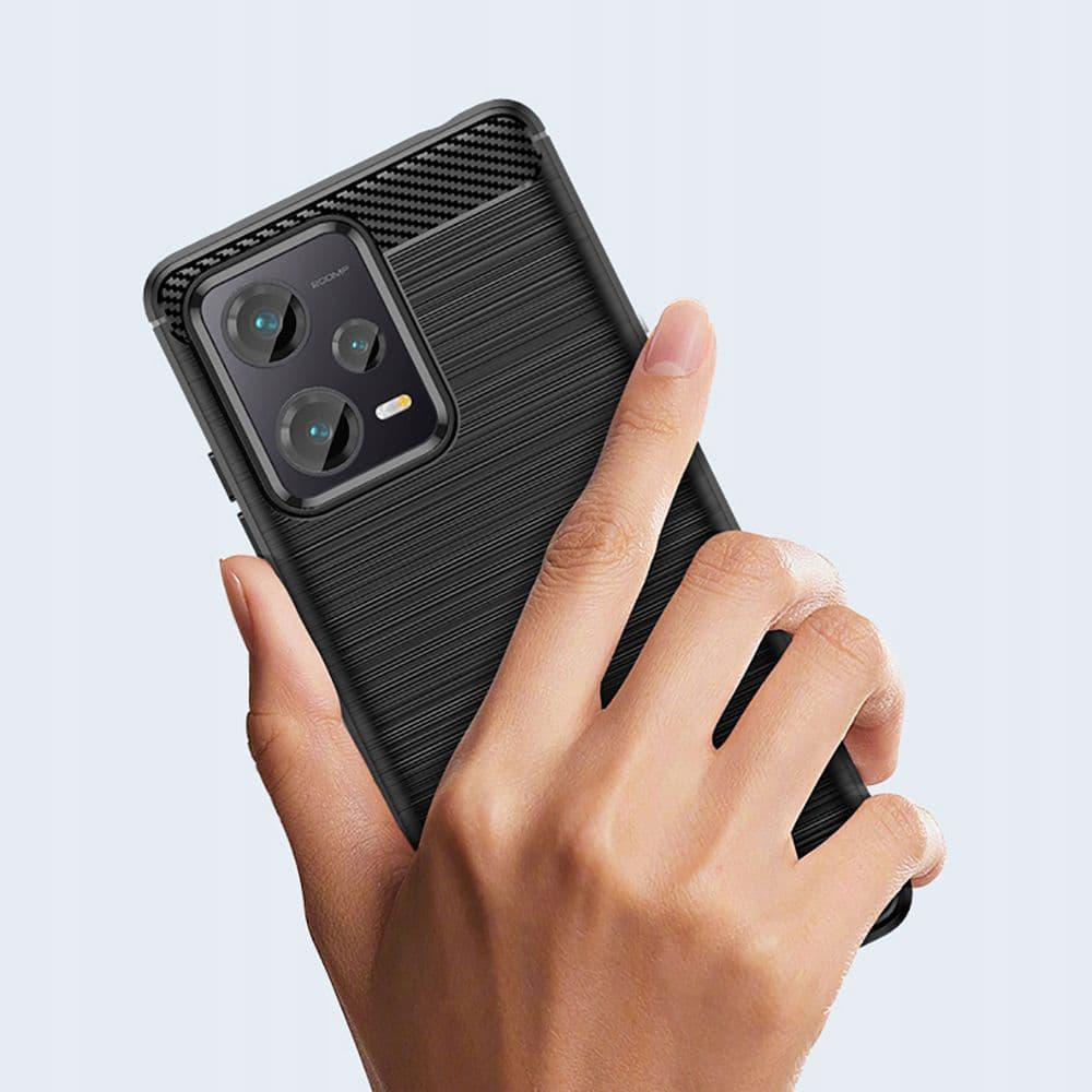Techsuit Karbon Silikon Xiaomi Redmi Note 12 5G Poco X5 Černá - náhled 3