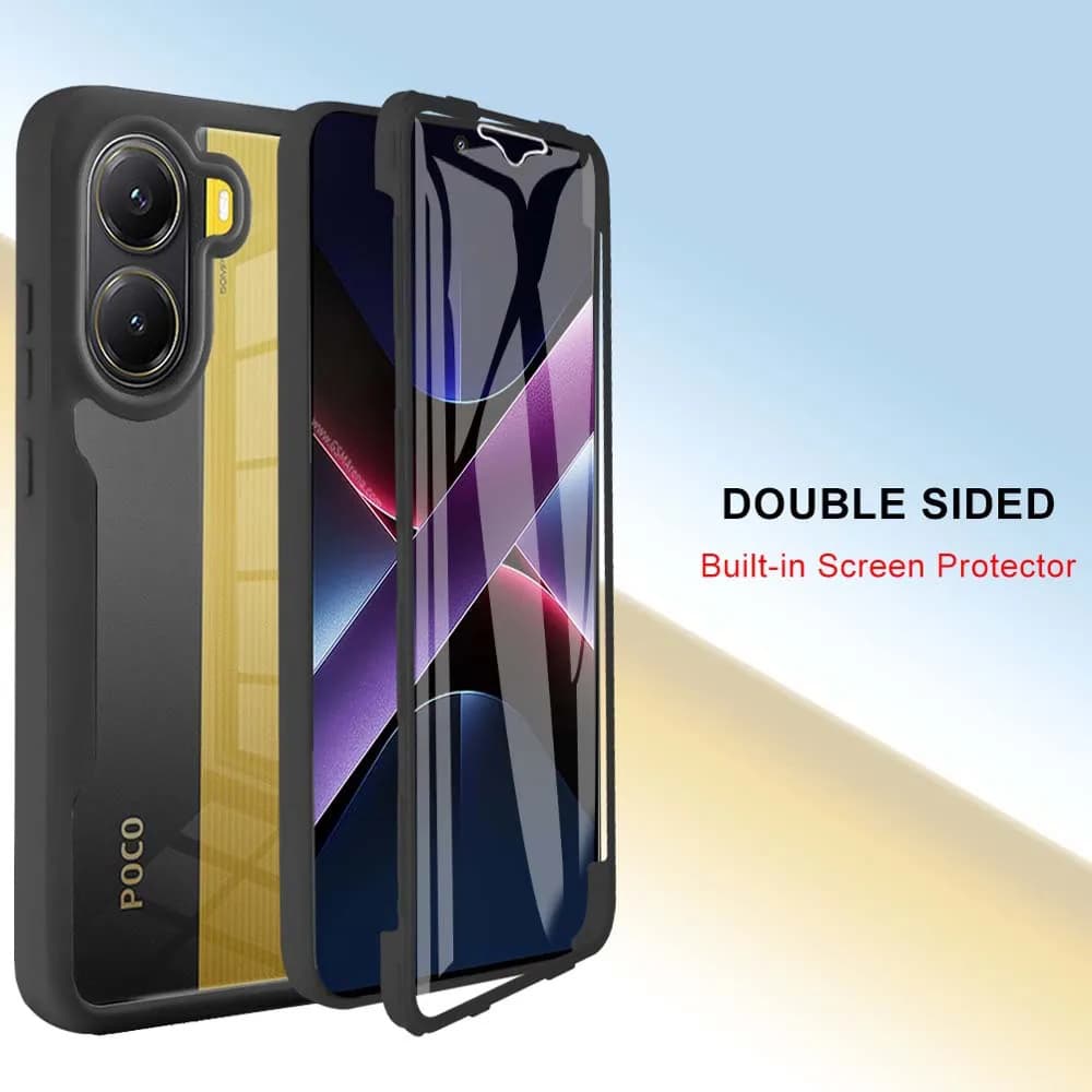 Techsuit ColorVerse 360 Series + Ochranné sklo Xiaomi Poco X7 Pro modrá - náhled 3