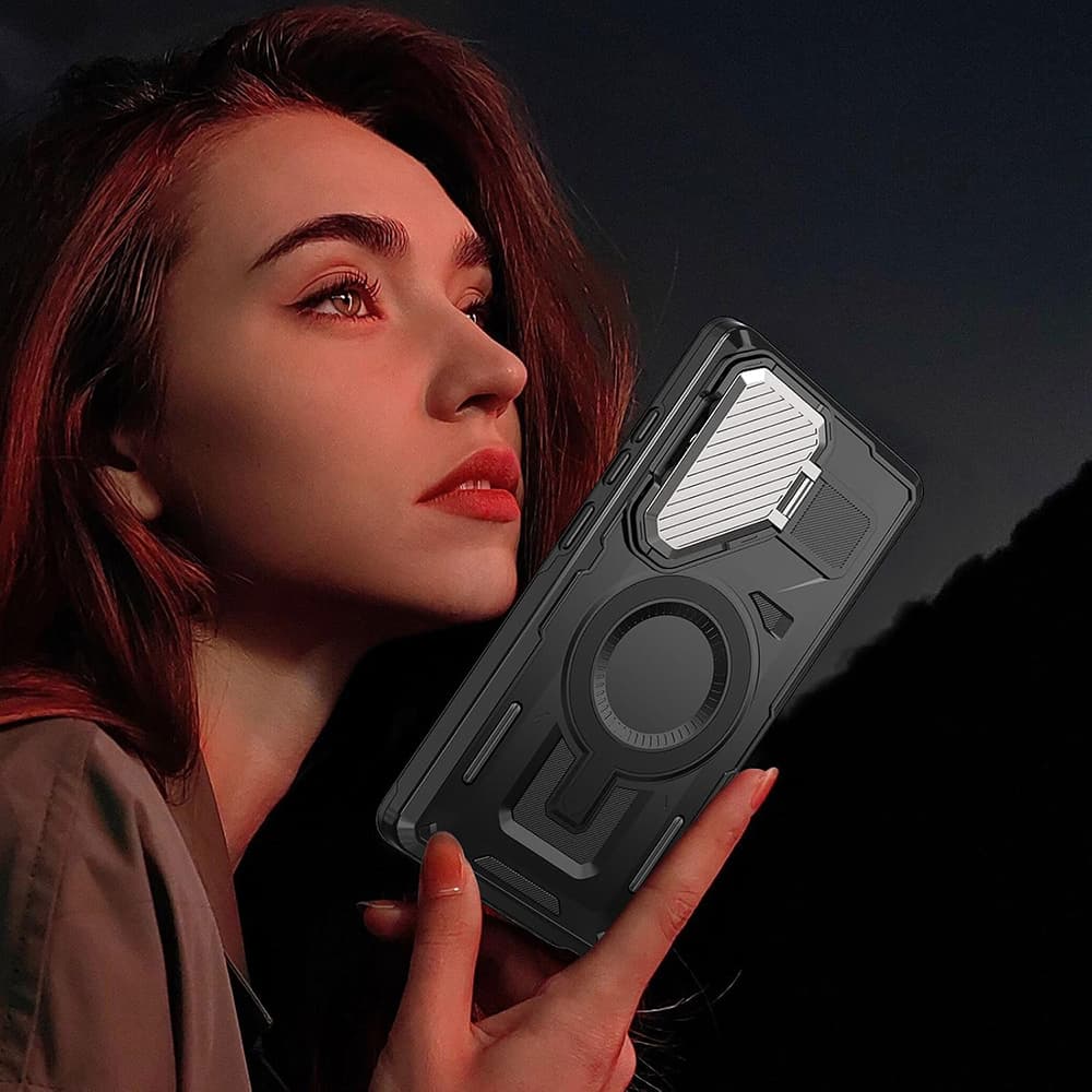Techsuit pouzdro CamVault MagSafe pro Samsung Galaxy S24 FE černé - náhled 3