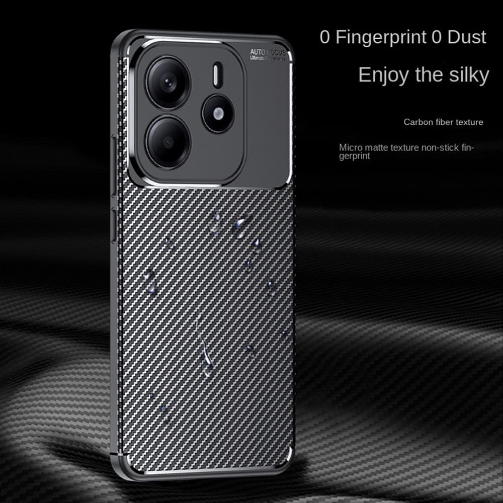 Pouzdro Techsuit CarbonFiber pro Xiaomi Redmi Note 14 5G černé - náhled 3