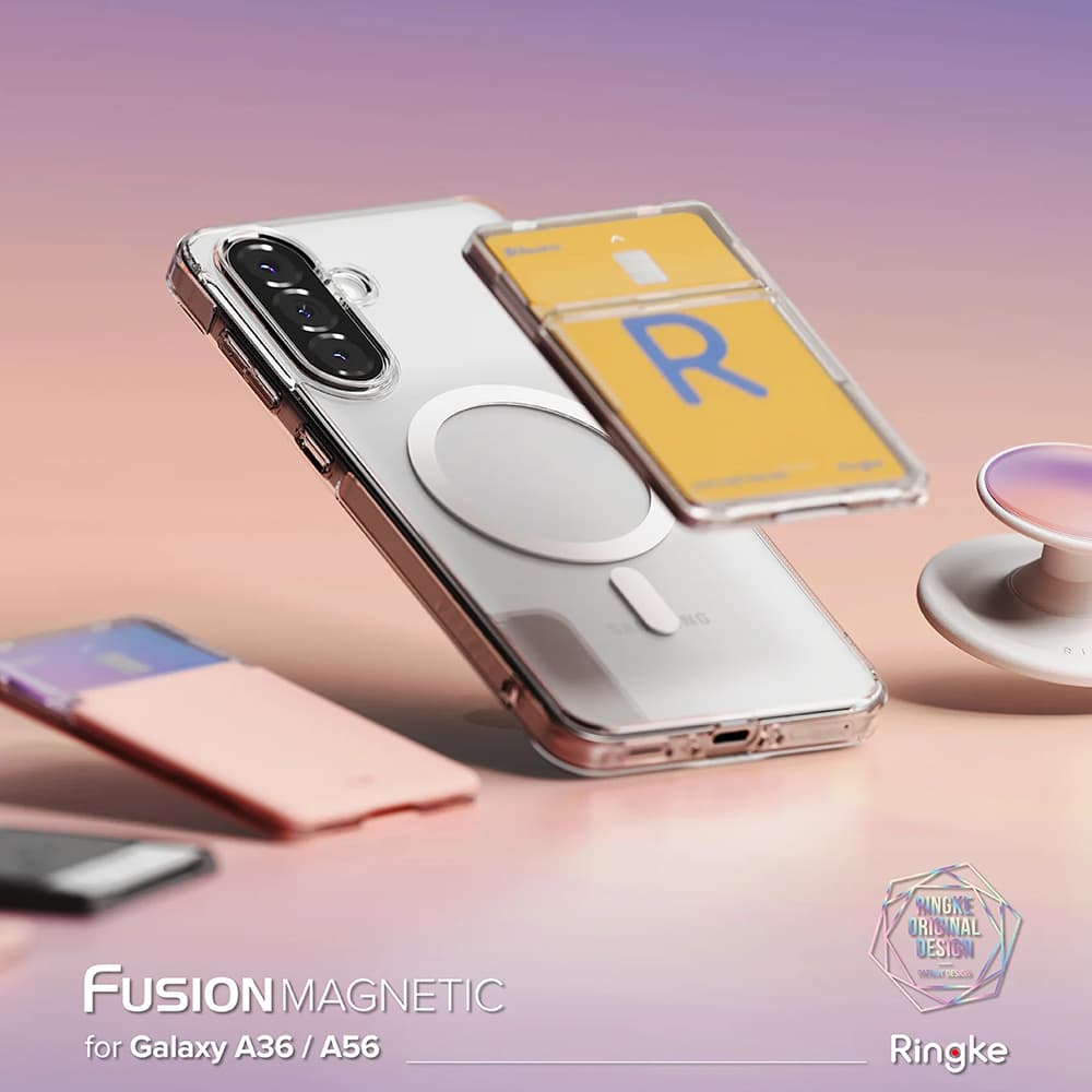 Ringke Fusion MagSafe pro Samsung Galaxy A36 5G A56 5G průhledný - náhled 3