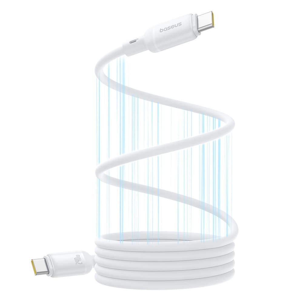 Baseus Data Cable PicoGo magnetický Type-C na Type-C 240W 1m bílý - náhled 3