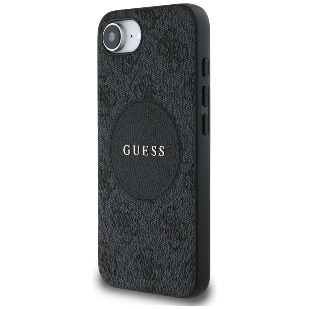 Guess 4G Circle Classic Logo MagSafe iPhone 16e černá - náhled 3