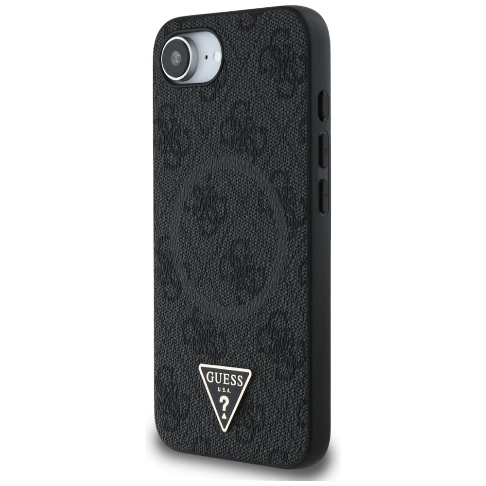 Guess 4G Ring Triangle Logo MagSafe GUHMPSE4P4TDPK iPhone 16e černá - náhled 3