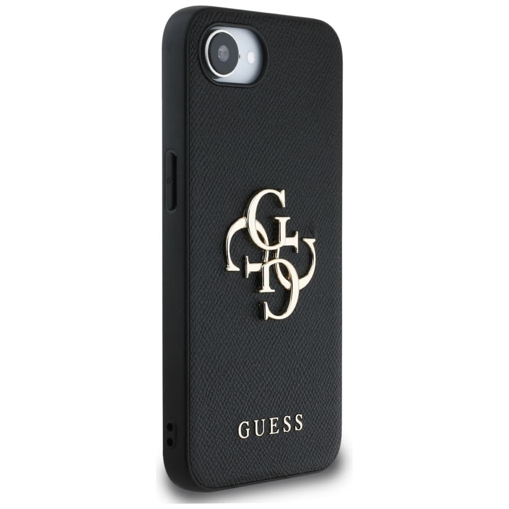Guess Hardcase 4G Grained Big and Classic Logo iPhone 16e černý - náhled 3