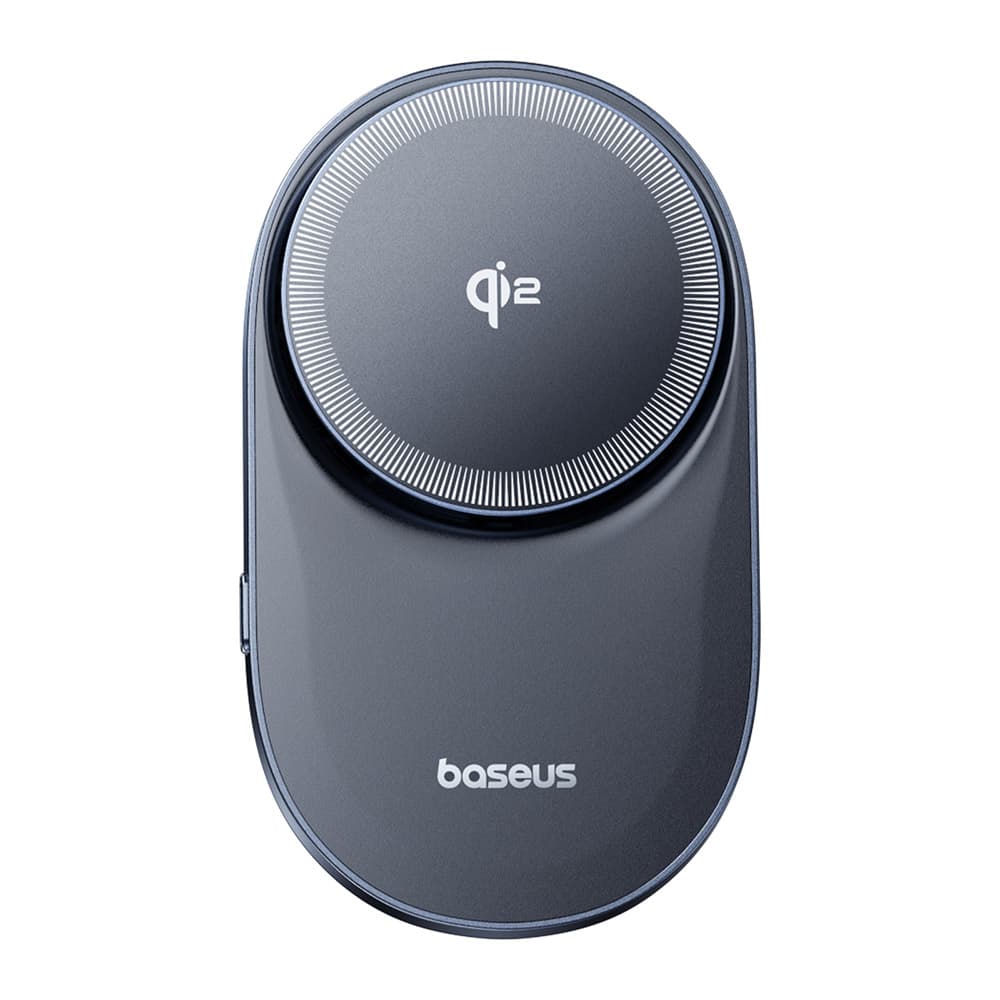 Baseus - bezdrátový držák do auta PrimeTrip VC1 Pro (C40169009123-00) - do mřížky ventilace, Type-C, 15W, Qi2, s chladicím ventilátorem - černý - náhled 3