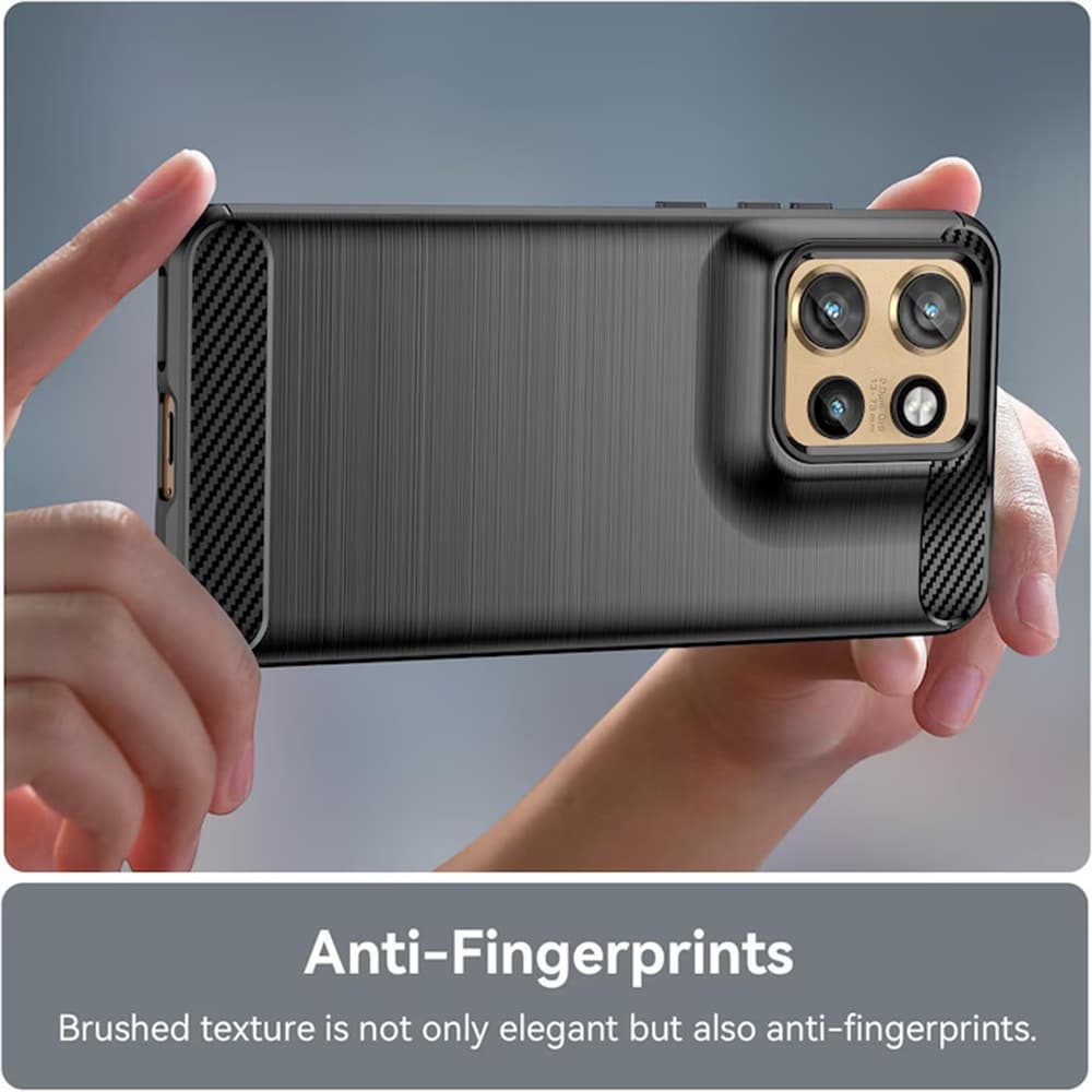 Techsuit Carbon Silicone pro Motorola Edge 50 Neo Edge 60 Neo ThinkPhone 25 černá - náhled 3