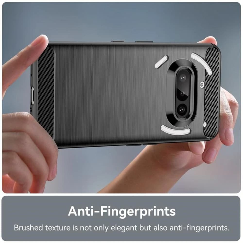 Techsuit Carbon Silicone pro Nothing Phone (3a) modrá - náhled 3