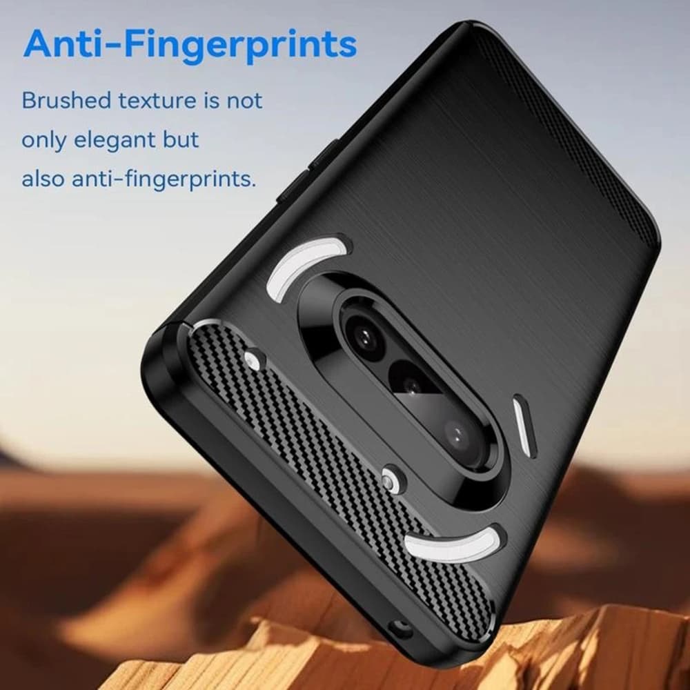 Techsuit Carbon Silicone pro Nothing Phone (3a) černý - náhled 3