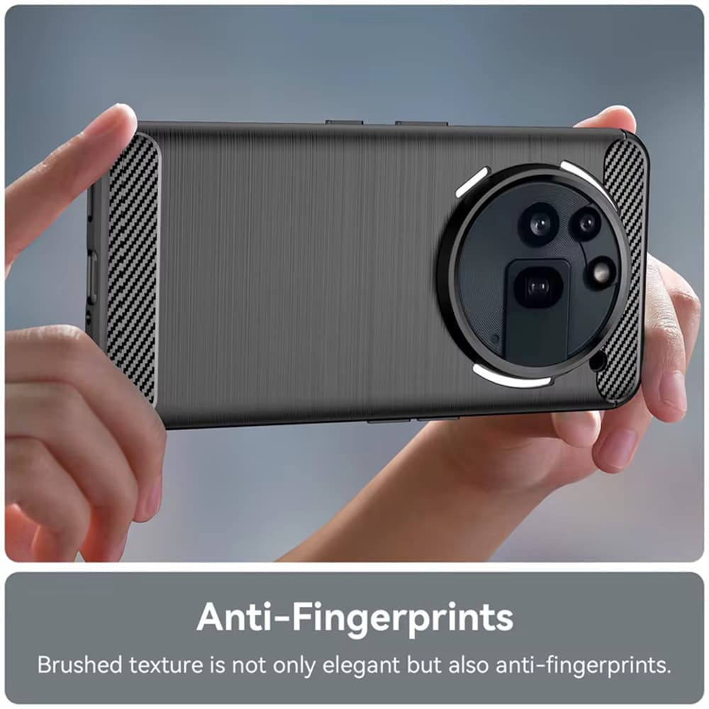 Techsuit Carbon Silicone pro Nothing Phone (3a) Pro modrá - náhled 3
