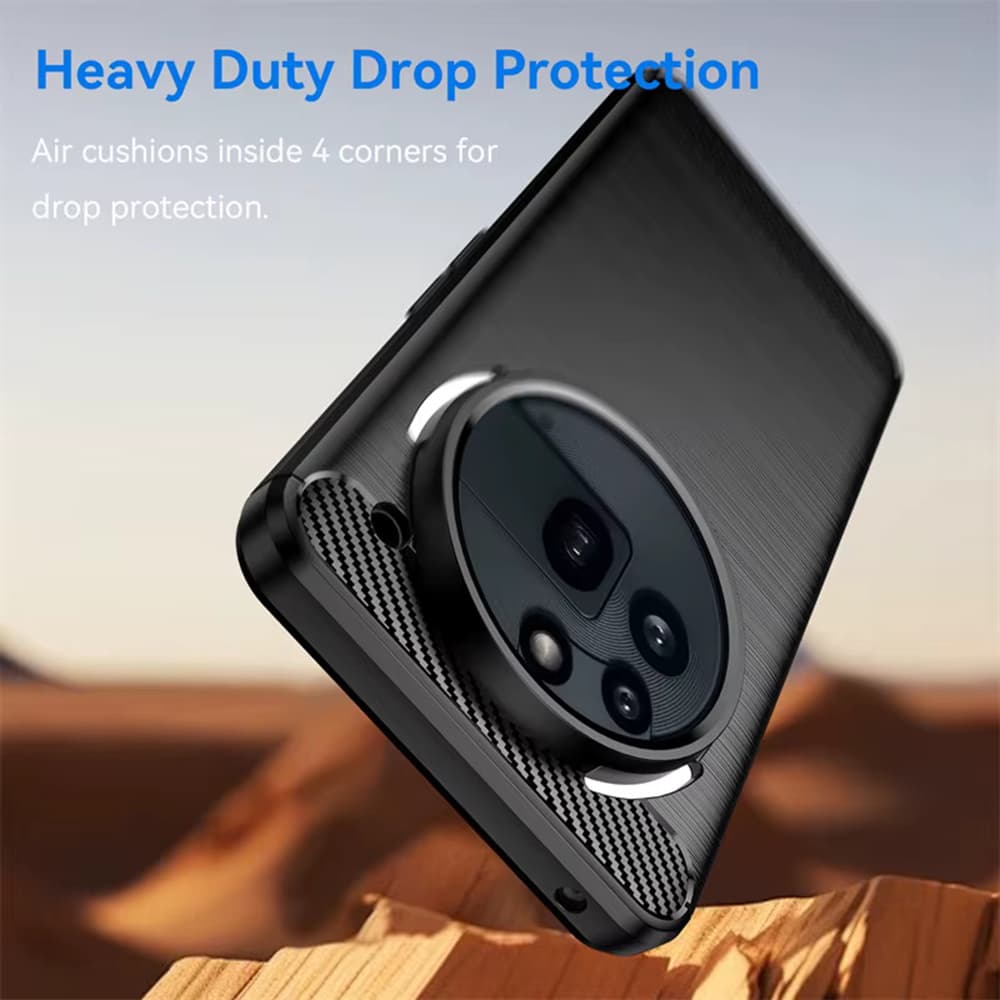 Techsuit Carbon Silicone pouzdro Nothing Phone (3a) Pro černé - náhled 3