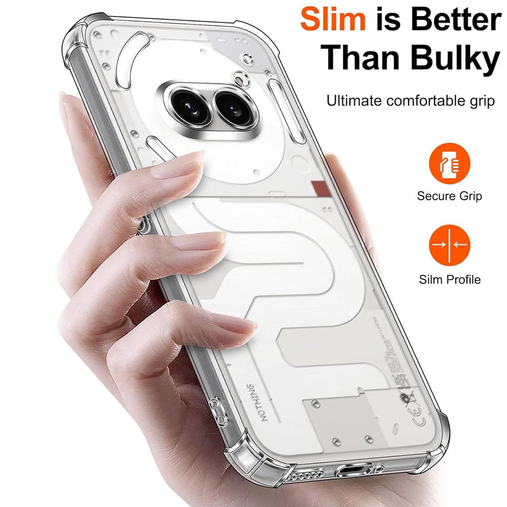 Techsuit nárazuvzdorný průhledný silikon Nothing Phone (3a) Pro průhledný - náhled 3