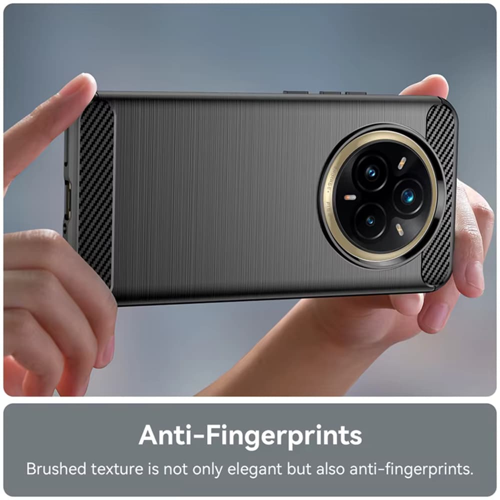 Pouzdro Techsuit Carbon Silicone pro Realme 14 Pro+ černé - náhled 3