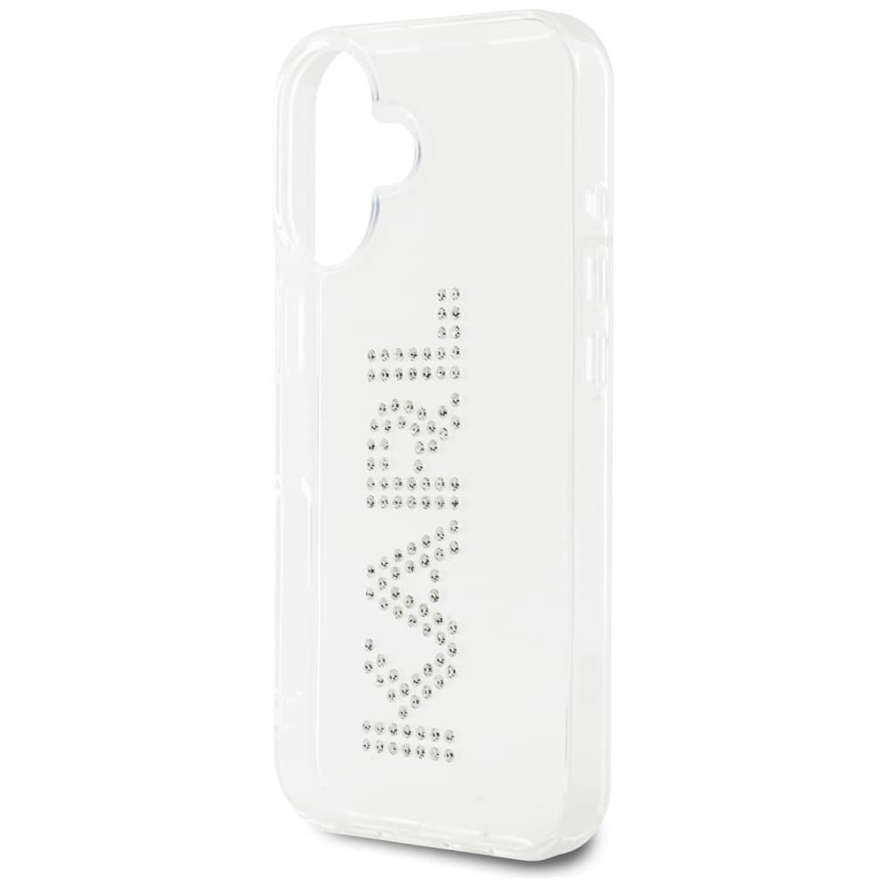 Karl Lagerfeld IML Rhinestones iPhone 16 průhledné logo - náhled 3