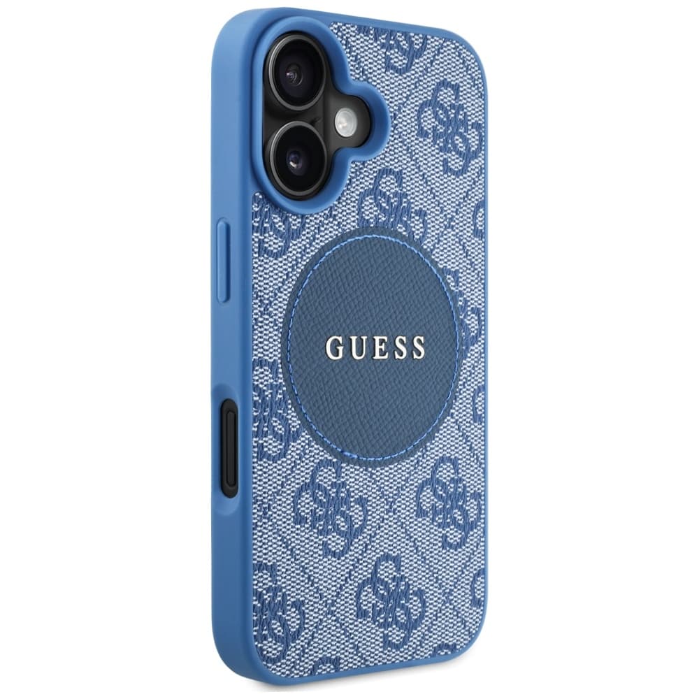 Guess 4G Circle Classic Logo MagSafe iPhone 16 modrá - náhled 3