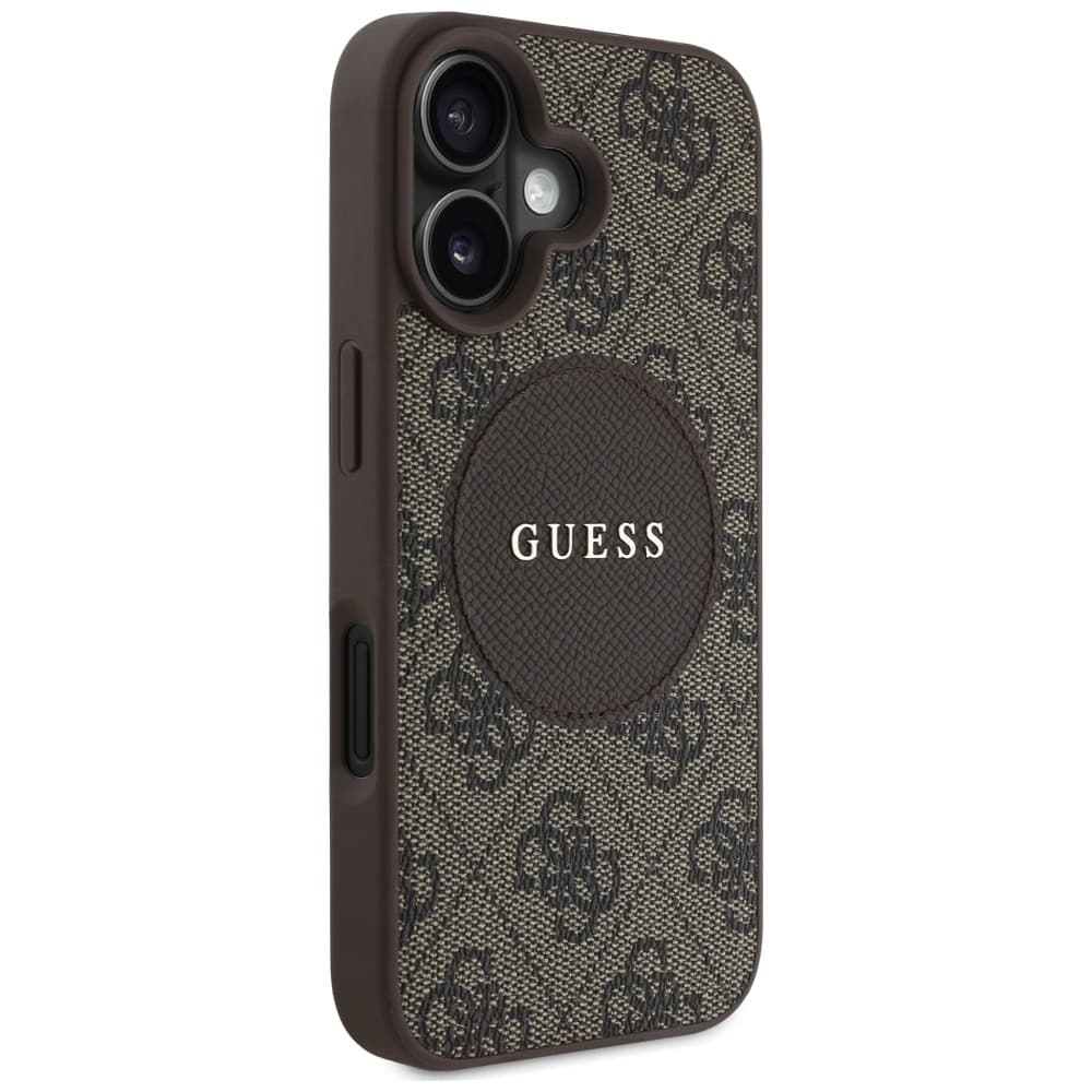 Guess 4G Circle Classic Logo MagSafe iPhone 16 Hnědá - náhled 3