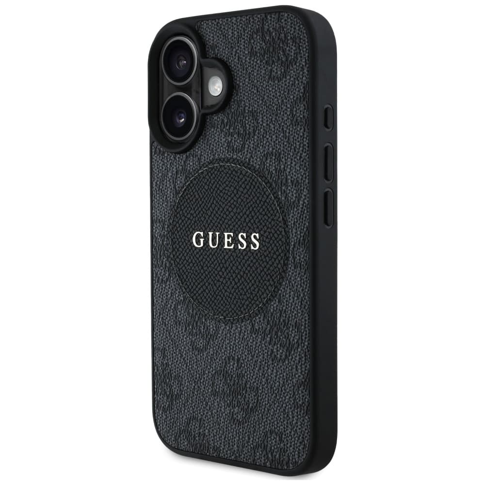 Guess 4G Circle Classic Logo MagSafe iPhone 16 Černá - náhled 3