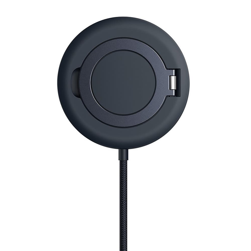 Baseus Magnetic Wireless Charger Simple Mini4 s držákem USB-C Qi2 15W 1m kosmická černá - náhled 3