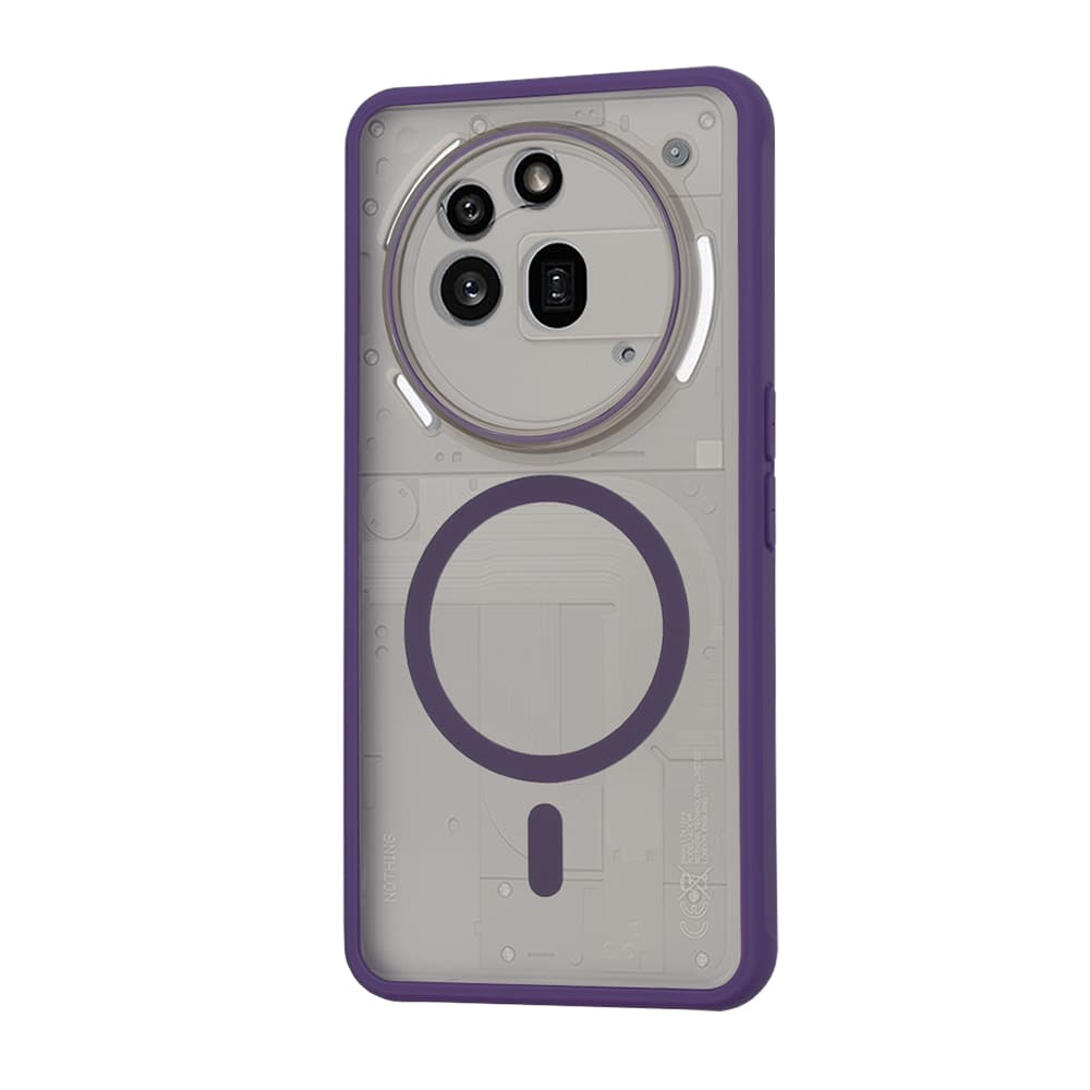 Techsuit HaloFrost MagSafe Series Nothing Phone (3a) Pro tmavě fialová - náhled 3
