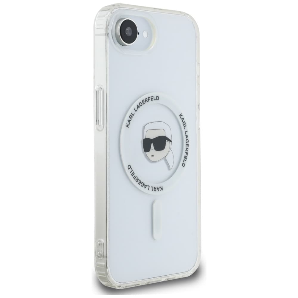 Karl Lagerfeld IML MagSafe iPhone 16e Bílá Karlova Hlava - náhled 3