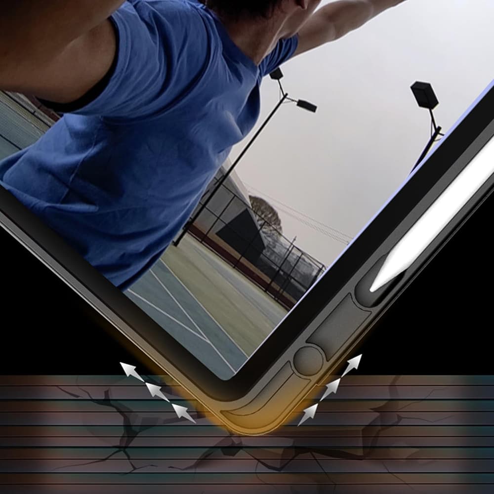 Techsuit Flex Trifold s držákem na tužku pro Xiaomi Redmi Pad SE 4G 8.7" černá - náhled 3