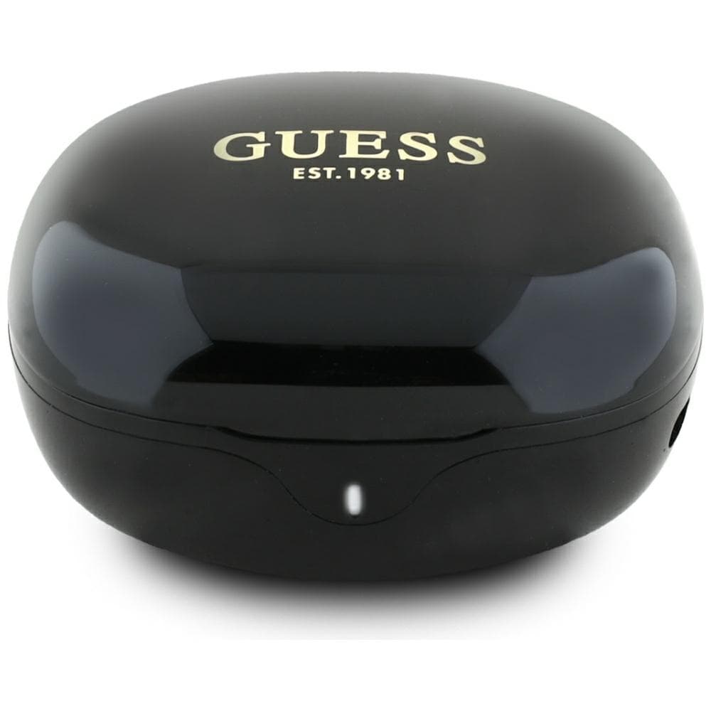 Guess Wireless Earbuds Flat Classic Logo Electroplated černé - náhled 3