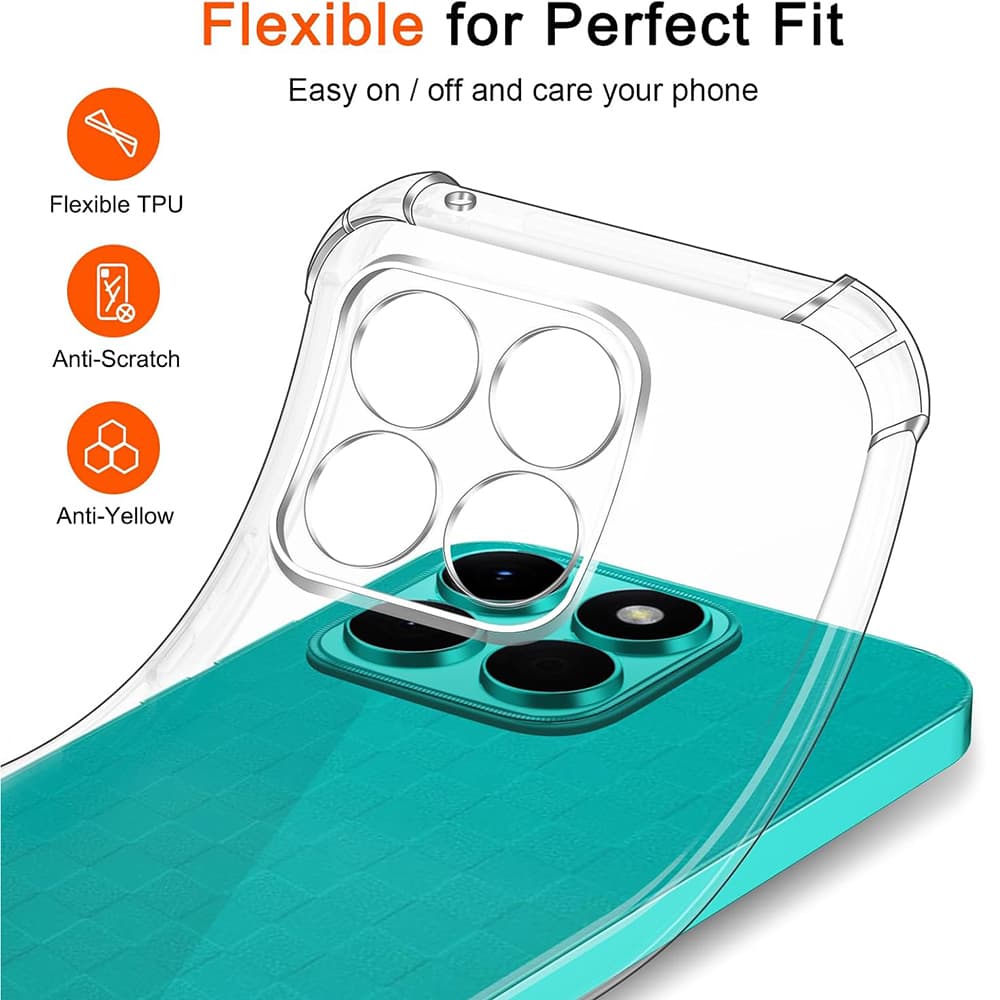 Techsuit Shockproof průhledný silikon Honor X8c průhledný - náhled 3