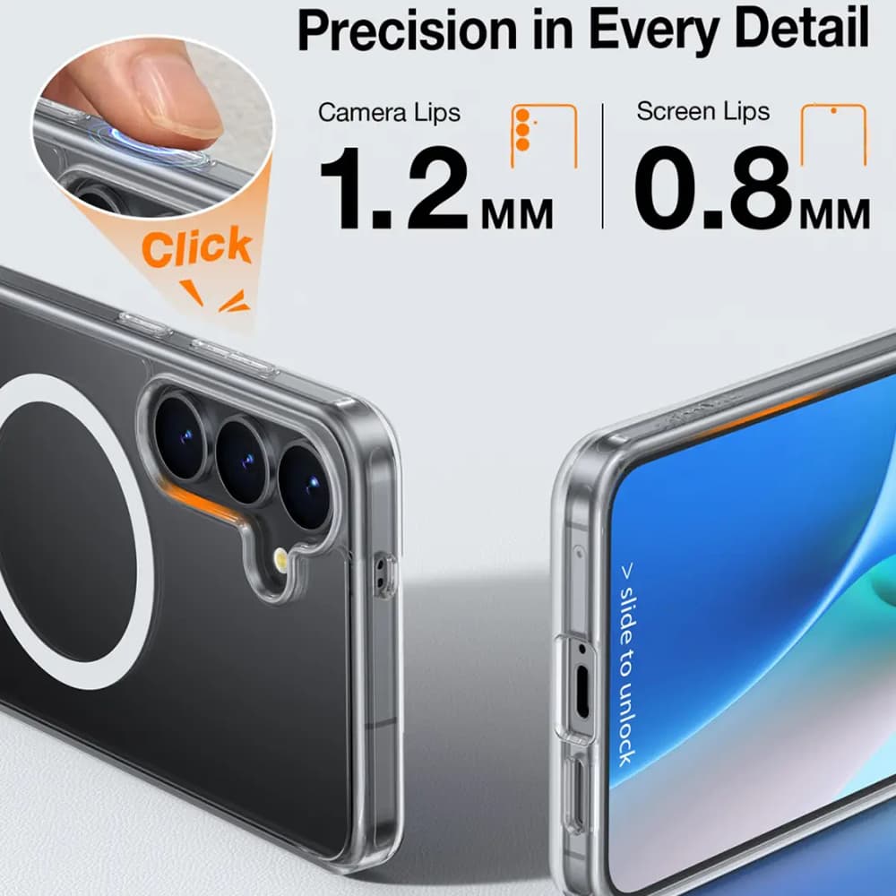 Torras Pstand MagSafe pro Samsung Galaxy S25 Plus průhledný - náhled 3