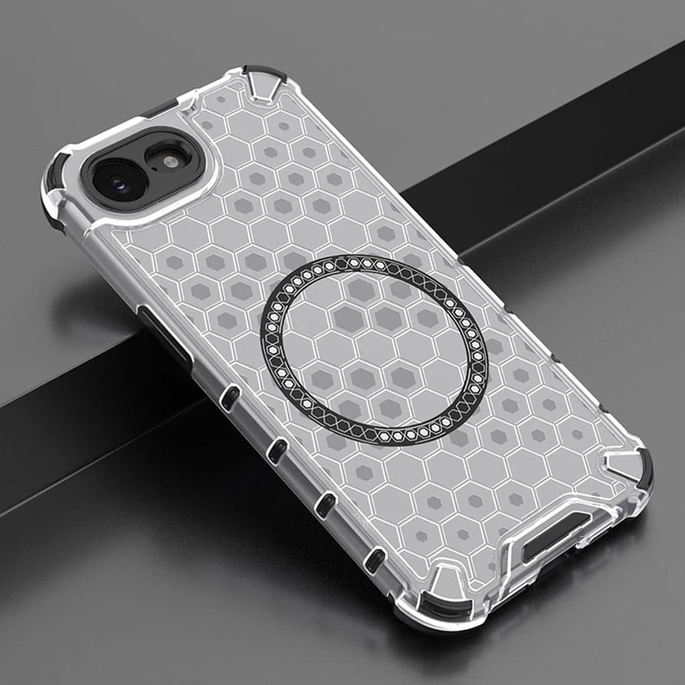 Techsuit HoneyComb Shield MagSafe pro iPhone 16e bílý - náhled 3