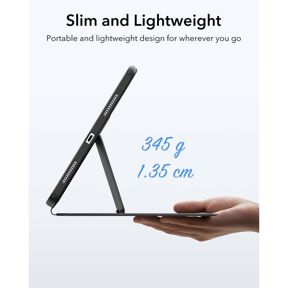 Pouzdro ESR Flip Hybrid s držákem na tužku iPad 10 (2022) 10.9 / 11 (2025) černé - náhled 3