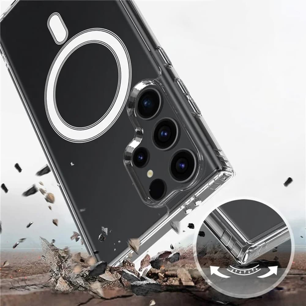 Techsuit MagSafe Pro pro Samsung Galaxy S25 Ultra průhledný - náhled 3