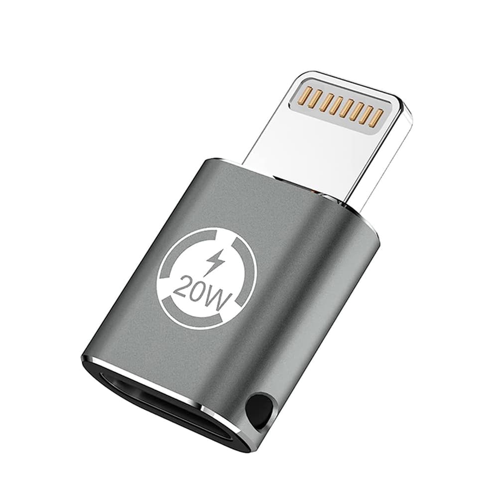 Techsuit Premium OTG Adaptér TitanCoreX (A11) Type-C na Lightning 3A šedý - náhled 3