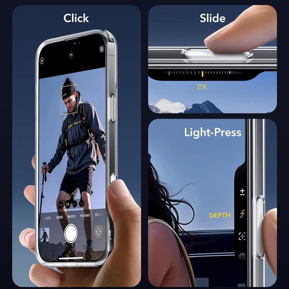 ESR Classic Hybrid HaloLock pro iPhone 16 průhledný - náhled 3