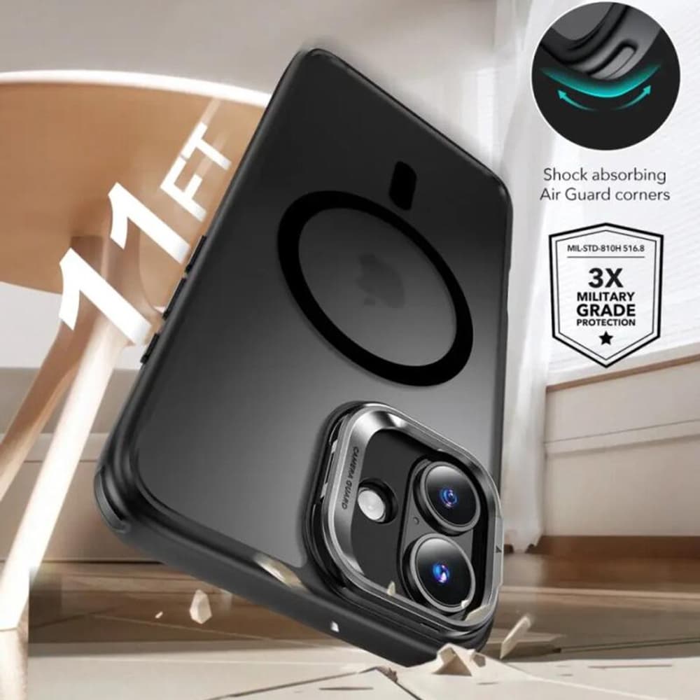 ESR Classic Hybrid HaloLock Kickstand pro iPhone 16 v matné černé - náhled 3