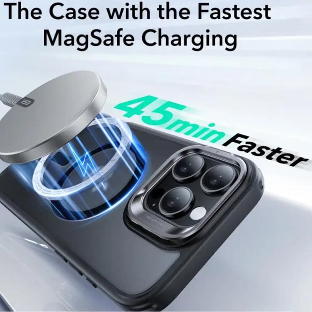ESR Classic Hybrid HaloLock Kickstand iPhone 16 Pro matná černá - náhled 3