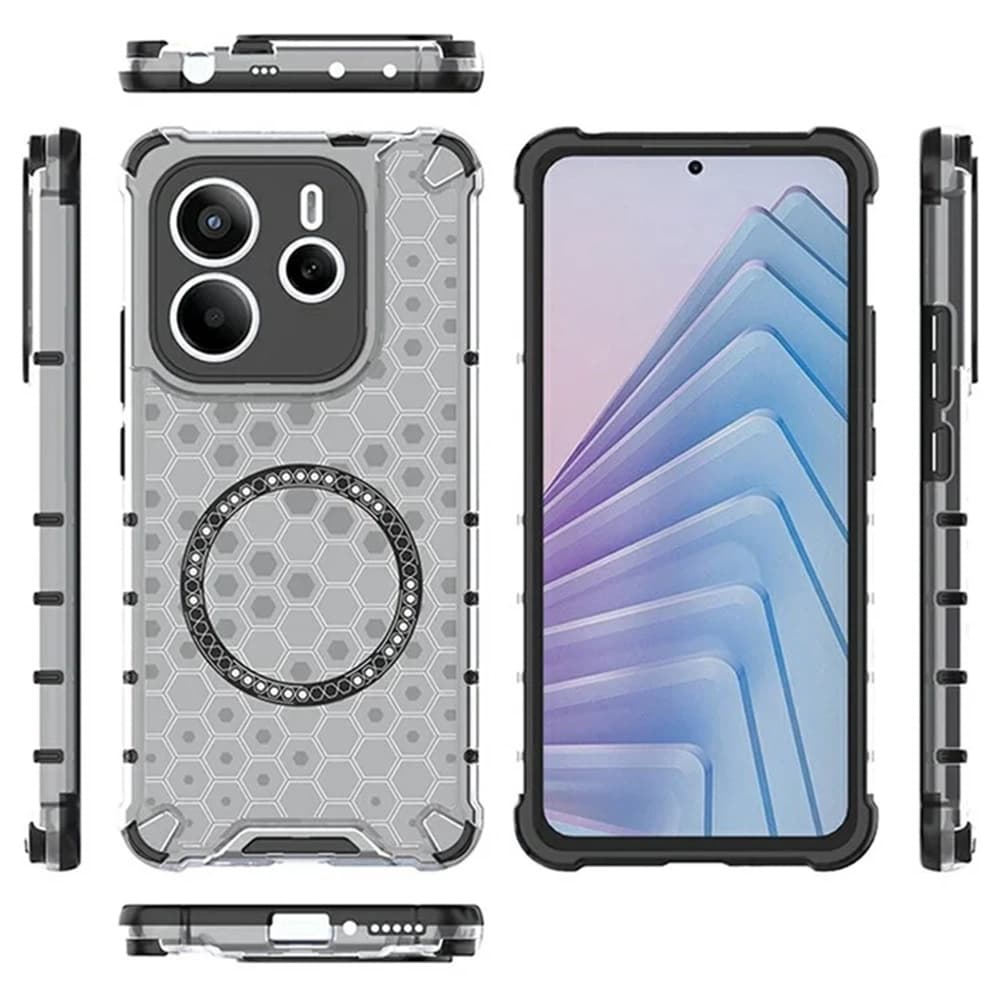 Techsuit HoneyComb Shield MagSafe pro Xiaomi Redmi Note 14 5G bílý - náhled 3