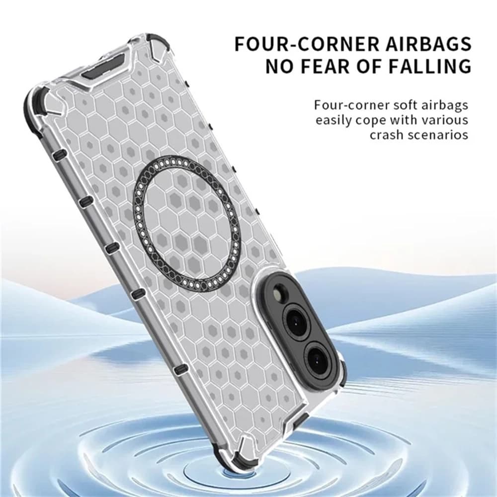 Techsuit HoneyComb Shield MagSafe pro Samsung Galaxy S25 Edge bílý - náhled 3