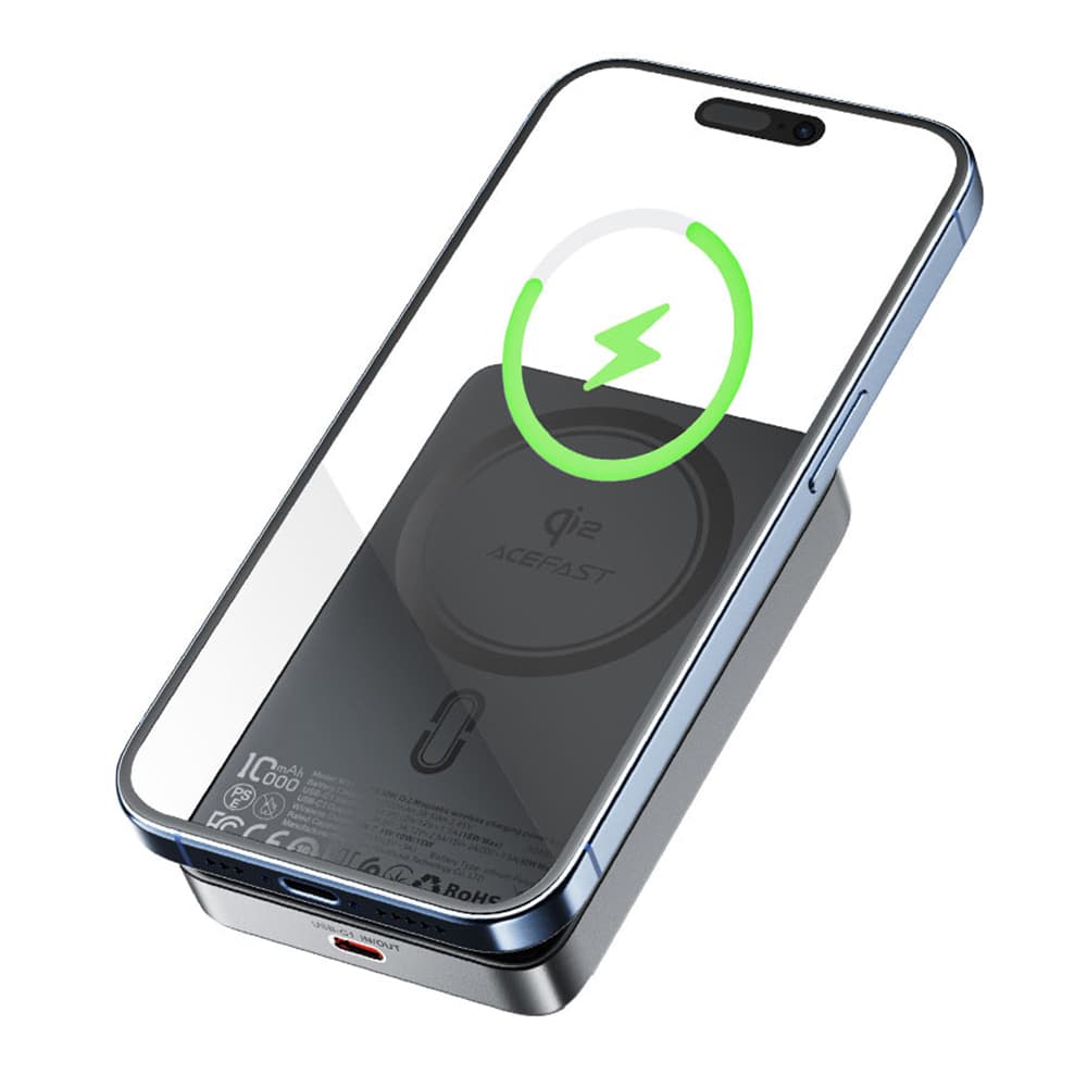 Acefast Magnetic Power Bank M11-10000 Type-C 10000mAh černá - náhled 3