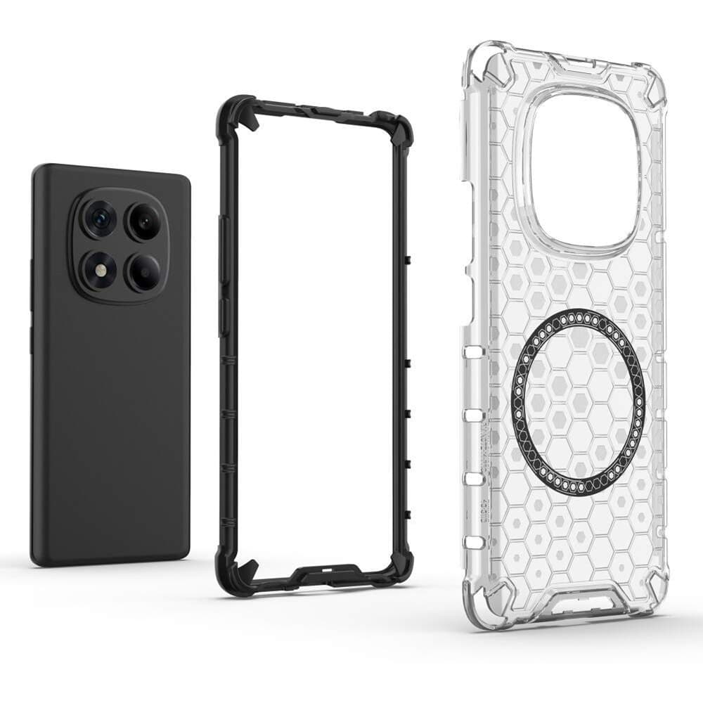 Techsuit HoneyComb Shield MagSafe pro Xiaomi Redmi Note 14 Pro+ 5G bílý - náhled 3