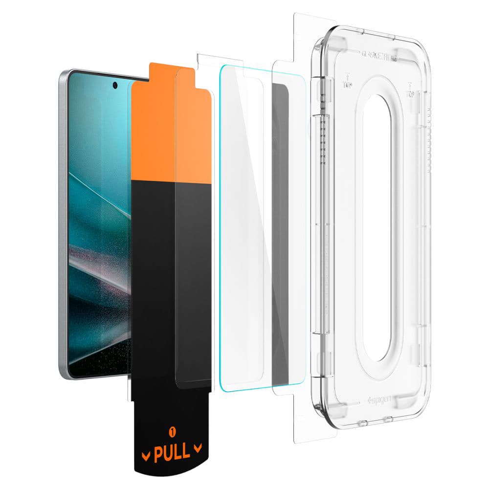 Spigen Glas.tR EZ-FIT Pro Samsung Galaxy S25 Edge průhledný - náhled 3