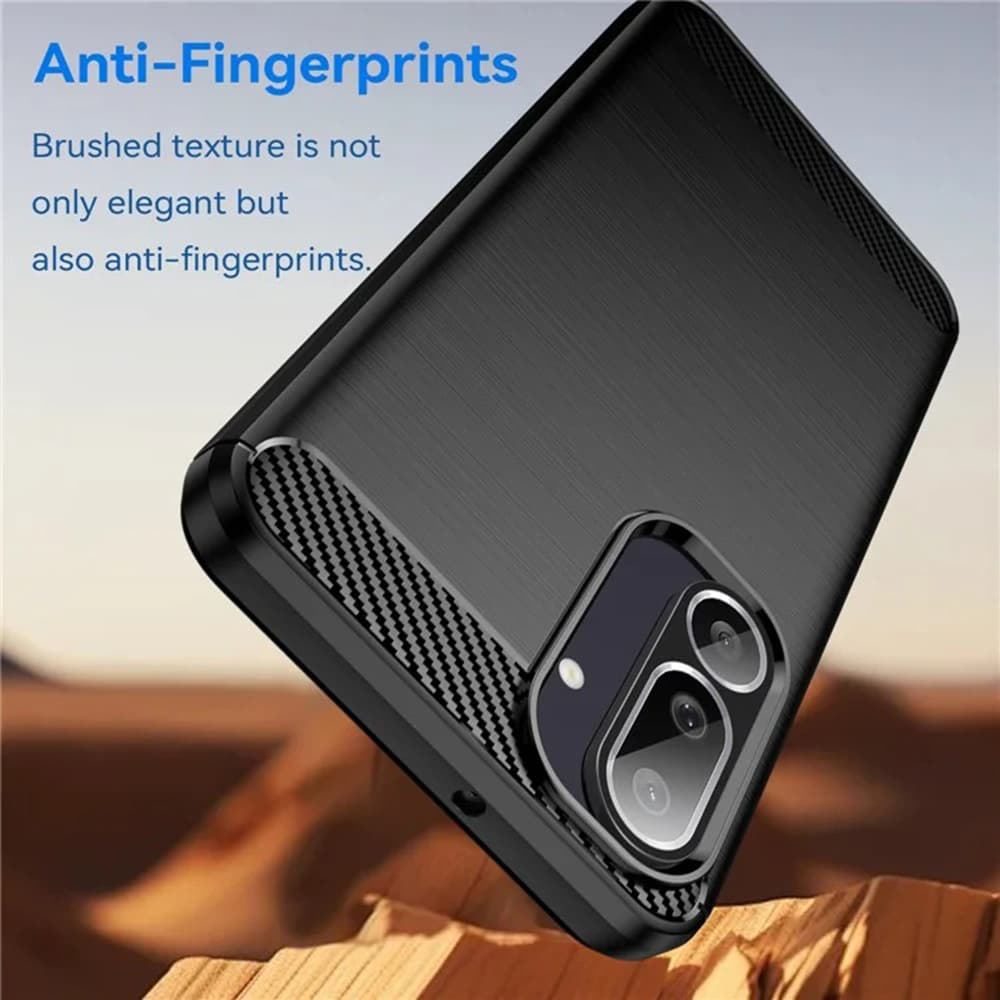 Techsuit Carbon Silicone pro Samsung Galaxy M56 černý - náhled 3
