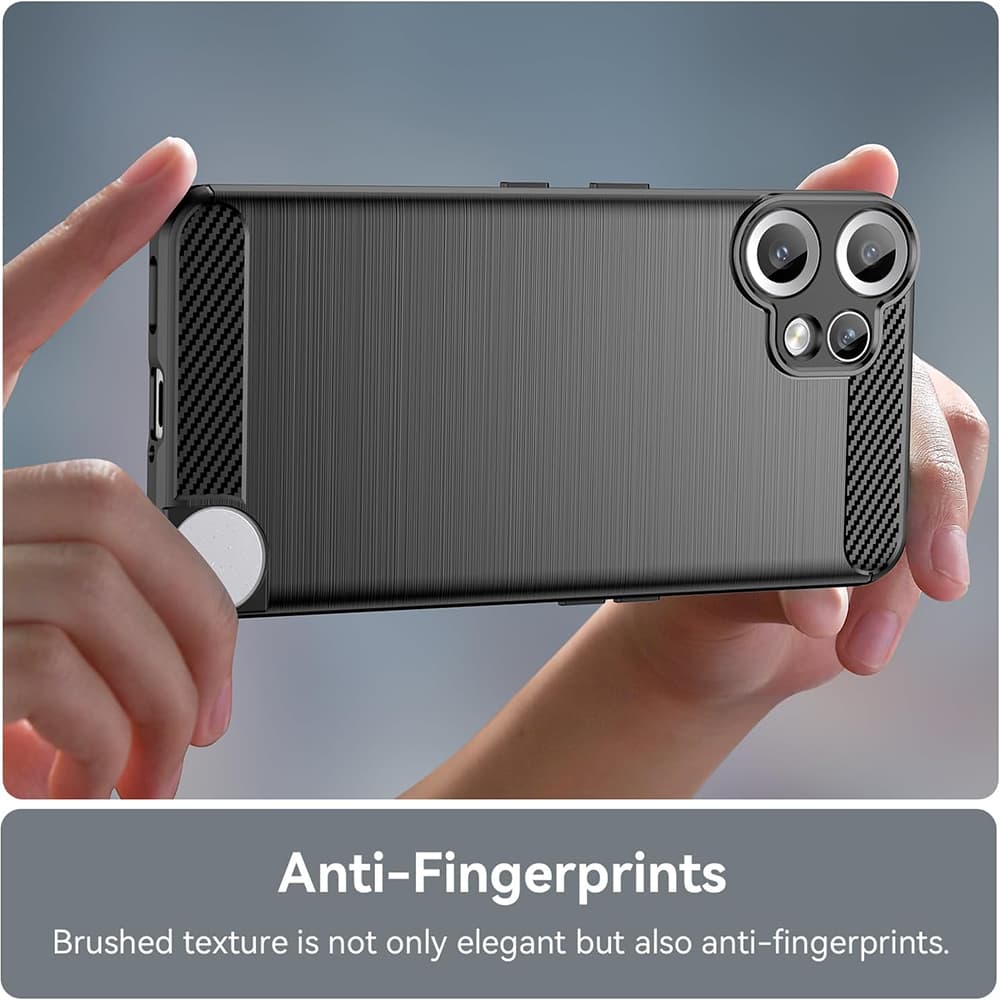 Telefon Nothing CMF Phone 2 Pro černý silikonový obal Techsuit Carbon - náhled 3